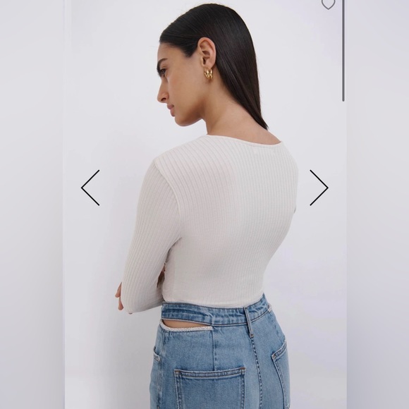 Jonathan Simkhai Amelia High Rise Straight Jean in Vintage Melrose - Picture 11 of 12